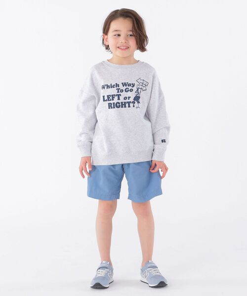 Russell Athletic(ラッセルアスレティック)の「【WEB限定/SHIPS KIDS別注】RUSSELL ATHLETIC:<家族おそろい>プリント スウェット(100~160cm)(スウェット・キッズ・ライトグレー/ベージュ/グレー/グリーン・100/110/120/130/S/145/M/160)」の6枚目の写真