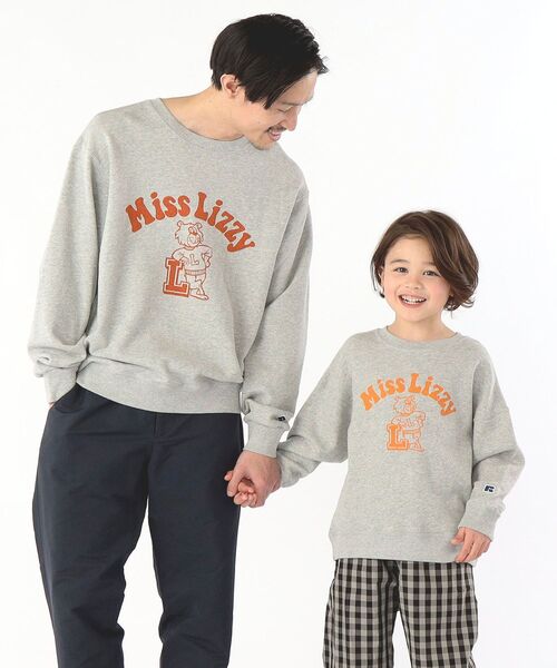 Russell Athletic(ラッセルアスレティック)の「【WEB限定/SHIPS KIDS別注】RUSSELL ATHLETIC:<家族おそろい>プリント スウェット(100~160cm)(スウェット・キッズ・ライトグレー/ベージュ/グレー/グリーン・100/110/120/130/S/145/M/160)」の17枚目の写真