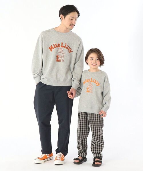 Russell Athletic(ラッセルアスレティック)の「【WEB限定/SHIPS KIDS別注】RUSSELL ATHLETIC:<家族おそろい>プリント スウェット(100~160cm)(スウェット・キッズ・ライトグレー/ベージュ/グレー/グリーン・100/110/120/130/S/145/M/160)」の21枚目の写真