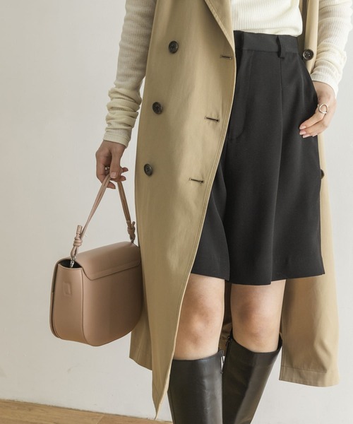 URBAN RESEARCH（アーバンリサーチ）の「タックハーフパンツ（その他パンツ・レディース・ブラック/ベージュ・38/36）」の12枚目の写真