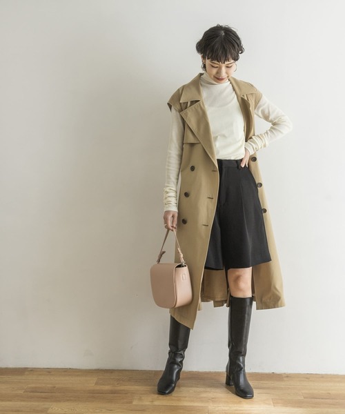 URBAN RESEARCH（アーバンリサーチ）の「タックハーフパンツ（その他パンツ・レディース・ブラック/ベージュ・38/36）」の15枚目の写真