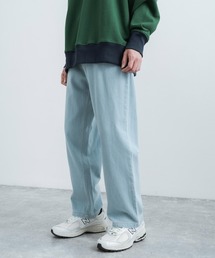 ワイドシルエットテーパードデニムパンツ