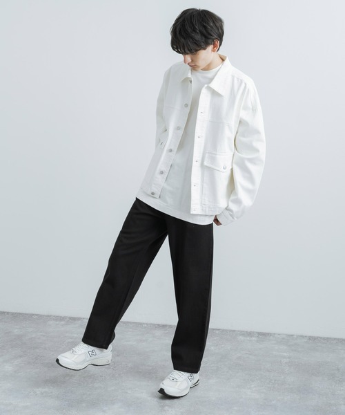 Rocky Monroe(ロッキーモンロー)の「ワイドシルエットテーパードデニムパンツ(デニムパンツ・メンズ・ライトブルー/ブラック/オフホワイト/インディゴブルー/ワンウォッシュ・M/L/XL)」の11枚目の写真