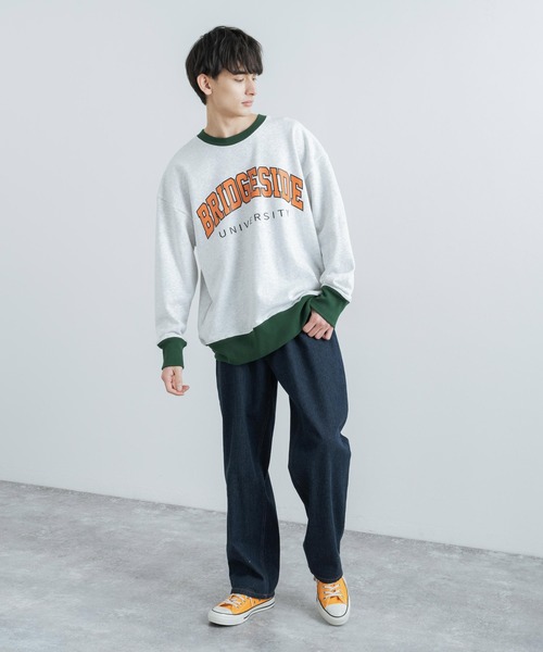 Rocky Monroe(ロッキーモンロー)の「ワイドシルエットテーパードデニムパンツ(デニムパンツ・メンズ・ライトブルー/ブラック/オフホワイト/インディゴブルー/ワンウォッシュ・M/L/XL)」の15枚目の写真
