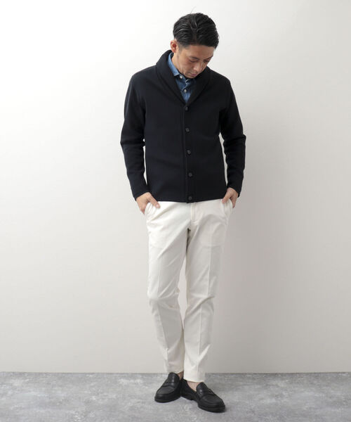 NOLLEY'S goodman(ノーリーズグッドマン)の「コットンツイル スリムフィットパンツ(※カジュアルからビジネスまで対応可能なトラウザーパンツ)(その他パンツ・メンズ・ホワイト/ブラック/ベージュ/ネイビー・SMALL/MEDIUM/LARGE/X-LARGE)」の17枚目の写真