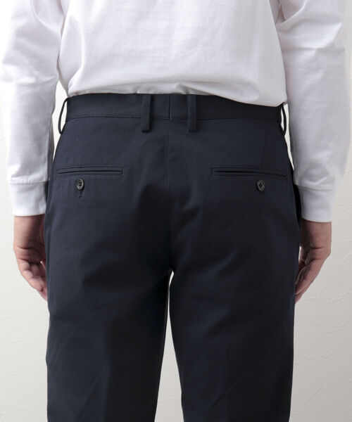 NOLLEY'S goodman(ノーリーズグッドマン)の「コットンツイル スリムフィットパンツ(※カジュアルからビジネスまで対応可能なトラウザーパンツ)(その他パンツ・メンズ・ホワイト/ブラック/ベージュ/ネイビー・SMALL/MEDIUM/LARGE/X-LARGE)」の11枚目の写真