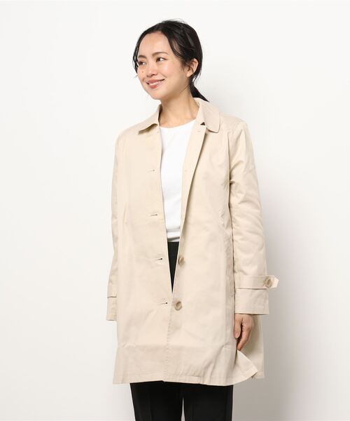 BELLUNA PLUS(ベルーナ)の「花粉対策ステンカラーコート(ステンカラーコート・レディース・ベージュ/ネイビー/ピンク/セージグリーン・MEDIUM/LARGE/X-LARGE)」の16枚目の写真