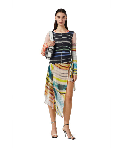 DIESEL（ディーゼル）の「レディース トップス ラウンドネック タイダイ リブ（Tシャツ/カットソー・レディース・ブラック系その他・LARGE/SMALL/X-LARGE/MEDIUM）」の17枚目の写真