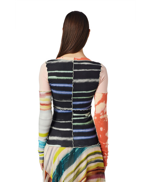 DIESEL（ディーゼル）の「レディース トップス ラウンドネック タイダイ リブ（Tシャツ/カットソー・レディース・ブラック系その他・LARGE/SMALL/X-LARGE/MEDIUM）」の18枚目の写真