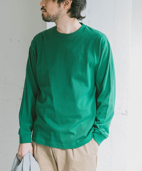 URBAN RESEARCH DOORS（アーバンリサーチドアーズ）の「ベーシックロングスリーブTシャツ（Tシャツ/カットソー・メンズ・ブラック/グリーン/ホワイト/グレー系その他/ネイビー・38/40）」の6枚目の写真