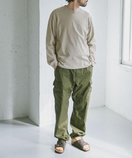 URBAN RESEARCH DOORS（アーバンリサーチドアーズ）の「ベーシックロングスリーブTシャツ（Tシャツ/カットソー・メンズ・ブラック/グリーン/ホワイト/グレー系その他/ネイビー・38/40）」の8枚目の写真