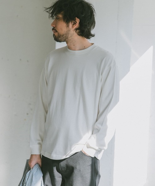 URBAN RESEARCH DOORS（アーバンリサーチドアーズ）の「ベーシックロングスリーブTシャツ（Tシャツ/カットソー・メンズ・ブラック/グリーン/ホワイト/グレー系その他/ネイビー・38/40）」の15枚目の写真