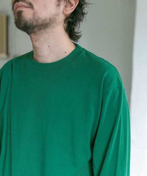 URBAN RESEARCH DOORS（アーバンリサーチドアーズ）の「ベーシックロングスリーブTシャツ（Tシャツ/カットソー・メンズ・ブラック/グリーン/ホワイト/グレー系その他/ネイビー・38/40）」の21枚目の写真