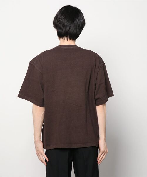 THE STANDARD（ザスタンダード）の「WEGO/ピグメントクルーネック半袖T（Tシャツ/カットソー・メンズ・マスタード/ホワイト/スミクロ/ブラウン/グレー系その他・SMALL/LARGE/MEDIUM）」の7枚目の写真