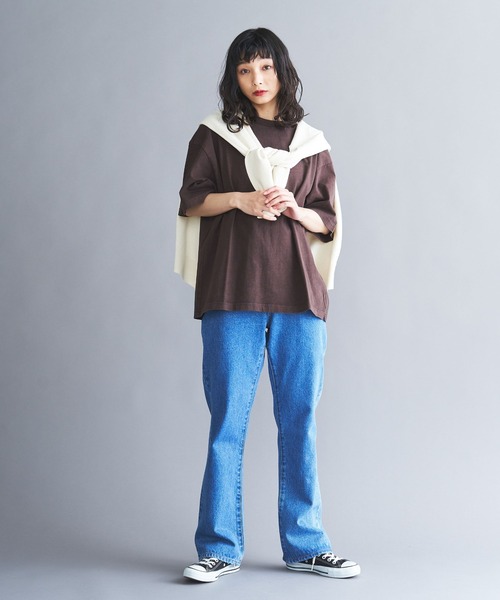 THE STANDARD（ザスタンダード）の「WEGO/ピグメントクルーネック半袖T（Tシャツ/カットソー・メンズ・マスタード/ホワイト/スミクロ/ブラウン/グレー系その他・SMALL/LARGE/MEDIUM）」の11枚目の写真