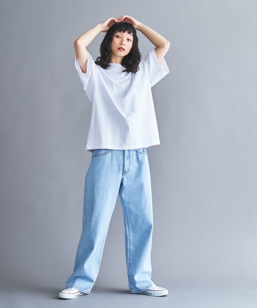 THE STANDARD（ザスタンダード）の「WEGO/ピグメントクルーネック半袖T（Tシャツ/カットソー・メンズ・マスタード/ホワイト/スミクロ/ブラウン/グレー系その他・SMALL/LARGE/MEDIUM）」の13枚目の写真