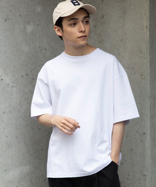 THE STANDARD（ザスタンダード）の「WEGO/ピグメントクルーネック半袖T（Tシャツ/カットソー・メンズ・マスタード/ホワイト/スミクロ/ブラウン/グレー系その他・SMALL/LARGE/MEDIUM）」の17枚目の写真