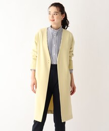 index | REPREVE(R)ダブルクロスノーカラーコート【WEB限定サイズ】(ノーカラーコート)