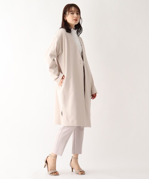 REPREVE(R)ダブルクロスノーカラーコート【WEB限定サイズ】
