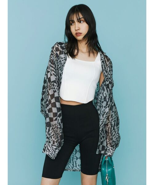 EMODA（エモダ）の「エアリールーズシャツ（シャツ/ブラウス・レディース・ホワイト/ブラック/ライム/その他・FREE）」の11枚目の写真