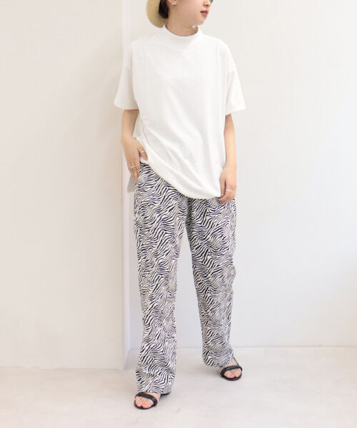 WILD THINGS(ワイルドシングス)の「【WEB限定】【WILD THINGS/ワイルドシングス】true dryモックネックTシャツ(Tシャツ/カットソー・レディース・オフホワイト/オリーブ/ライトパープル・MEDIUM)」の22枚目の写真