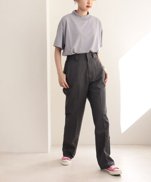 WILD THINGS(ワイルドシングス)の「【WEB限定】【WILD THINGS/ワイルドシングス】true dryモックネックTシャツ(Tシャツ/カットソー・レディース・オフホワイト/オリーブ/ライトパープル・MEDIUM)」の17枚目の写真