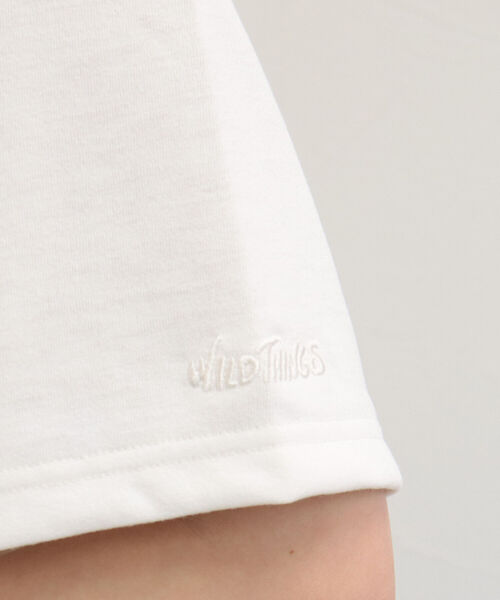 WILD THINGS(ワイルドシングス)の「【WEB限定】【WILD THINGS/ワイルドシングス】true dryモックネックTシャツ(Tシャツ/カットソー・レディース・オフホワイト/オリーブ/ライトパープル・MEDIUM)」の4枚目の写真