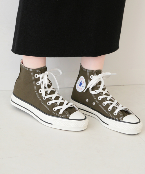 SLOBE IENA(スローブイエナ)の「【Converse/コンバース】 CANVAS ALL STAR J HIスニーカー◆(スニーカー・レディース・カーキ・24cm/23.5cm/23cm/24.5cm)」の3枚目の写真