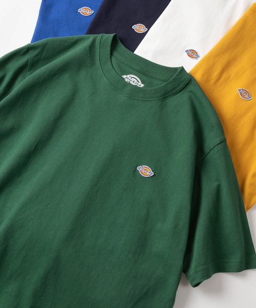 Dickies（ディッキーズ）の「【Dickies/ディッキーズ】 ワンポイント無地＆リブライン(ミニロゴワッペン+袖切替え) クルーネックTシャツ/ リンガーT（Tシャツ/カットソー・メンズ・ホワイト/ブラック/ネイビー/グレー/グリーン/グレー系その他/グレー系その他2/グレー系その他3/グリーン系その他/マスタード/ダークネイビー/チャコールグレー/ブラック系その他/ブルー/アッシュグレー/オフホワイト・M/L/XL）」の13枚目の写真