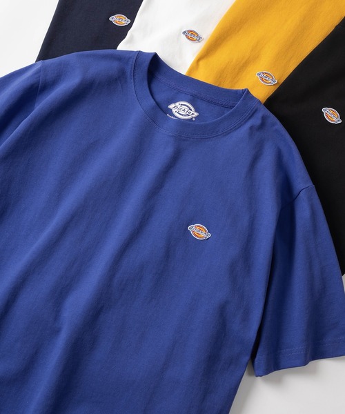 Dickies（ディッキーズ）の「【Dickies/ディッキーズ】 ワンポイント無地＆リブライン(ミニロゴワッペン+袖切替え) クルーネックTシャツ/ リンガーT（Tシャツ/カットソー・メンズ・ホワイト/ブラック/ネイビー/グレー/グリーン/グレー系その他/グレー系その他2/グレー系その他3/グリーン系その他/マスタード/ダークネイビー/チャコールグレー/ブラック系その他/ブルー/アッシュグレー/オフホワイト・M/L/XL）」の15枚目の写真