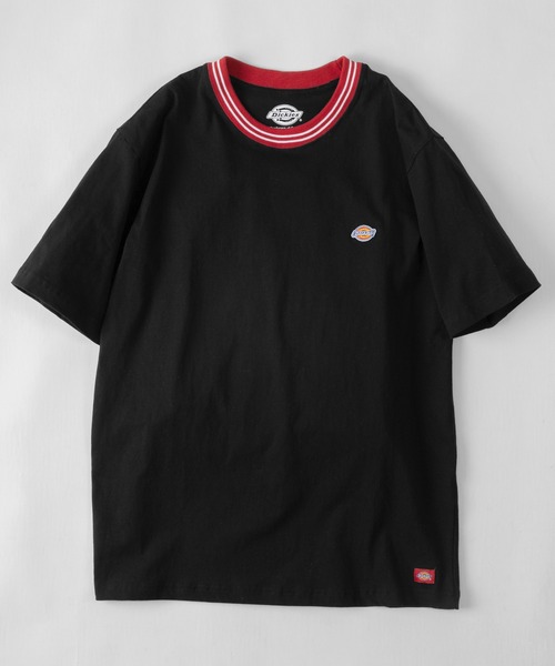 Dickies（ディッキーズ）の「【Dickies/ディッキーズ】 ワンポイント無地＆リブライン(ミニロゴワッペン+袖切替え) クルーネックTシャツ/ リンガーT（Tシャツ/カットソー・メンズ・ホワイト/ブラック/ネイビー/グレー/グリーン/グレー系その他/グレー系その他2/グレー系その他3/グリーン系その他/マスタード/ダークネイビー/チャコールグレー/ブラック系その他/ブルー/アッシュグレー/オフホワイト・M/L/XL）」の18枚目の写真