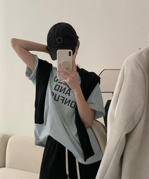 me+em select(ミームセレクト)の「【 5色展開 】DAZED ロゴカラーTシャツ(Tシャツ/カットソー・レディース・ブラウン/ブルー/ブラック/グリーン/ホワイト・FREE)」の9枚目の写真