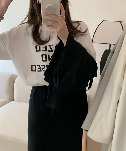 me+em select(ミームセレクト)の「【 5色展開 】DAZED ロゴカラーTシャツ(Tシャツ/カットソー・レディース・ブラウン/ブルー/ブラック/グリーン/ホワイト・FREE)」の10枚目の写真