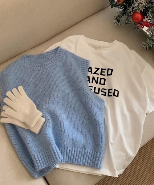 me+em select(ミームセレクト)の「【 5色展開 】DAZED ロゴカラーTシャツ(Tシャツ/カットソー・レディース・ブラウン/ブルー/ブラック/グリーン/ホワイト・FREE)」の14枚目の写真