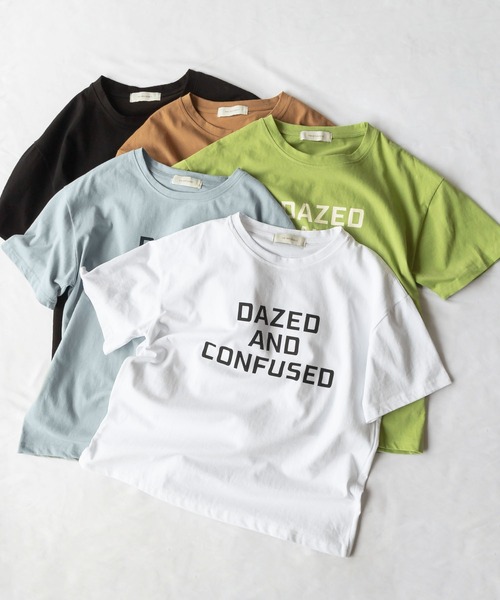 me+em select(ミームセレクト)の「【 5色展開 】DAZED ロゴカラーTシャツ(Tシャツ/カットソー・レディース・ブラウン/ブルー/ブラック/グリーン/ホワイト・FREE)」の15枚目の写真