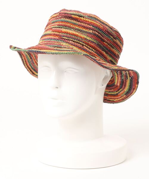 Ecua-Andino（エクアアンディーノ）の「/Ecua-Andino/HIPPIE STRAW HAT（ハット・メンズ・ピンク/ブルー/その他・FREE）」の7枚目の写真