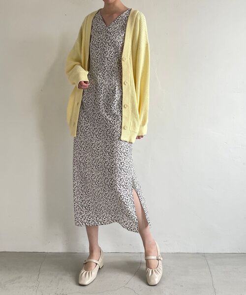 MAJESTIC LEGON（マジェスティックレゴン）の「オトナパターンIラインワンピース（ワンピース・レディース・ブラック系その他/イエロー系その他/ホワイト系その他2/ブルー系その他2・SMALL/MEDIUM）」の16枚目の写真