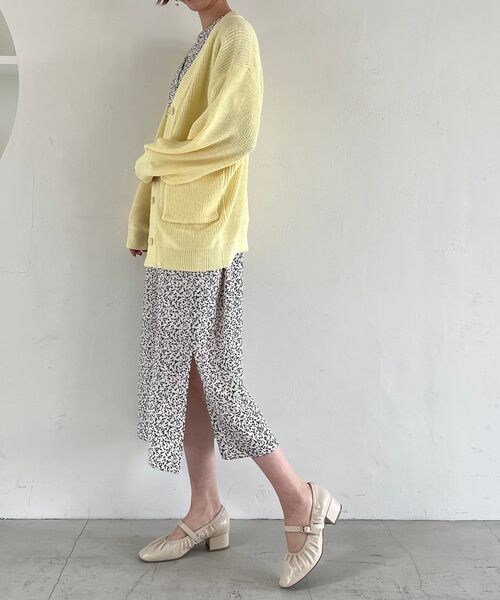 MAJESTIC LEGON（マジェスティックレゴン）の「オトナパターンIラインワンピース（ワンピース・レディース・ブラック系その他/イエロー系その他/ホワイト系その他2/ブルー系その他2・SMALL/MEDIUM）」の18枚目の写真