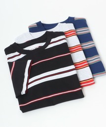 Dickies（ディッキーズ）の「Dickies（ディッキーズ）マルチボーダーTシャツ（Tシャツ/カットソー・メンズ）」