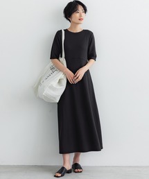 女っぽラインスウェットワンピース