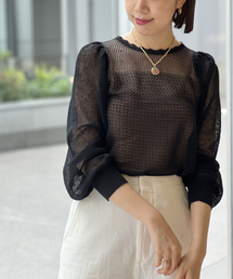 IENA LA BOUCLE EUFORIA柄編みプルオーバー