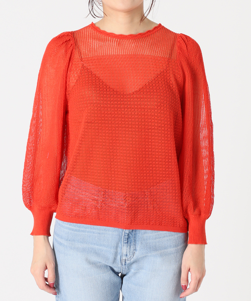 IENA LA BOUCLE（イエナラブークル）の「IENA LA BOUCLE EUFORIA柄編みプルオーバー（ニット/セーター・レディース・ホワイト/ブラック/レッド・FREE）」の17枚目の写真