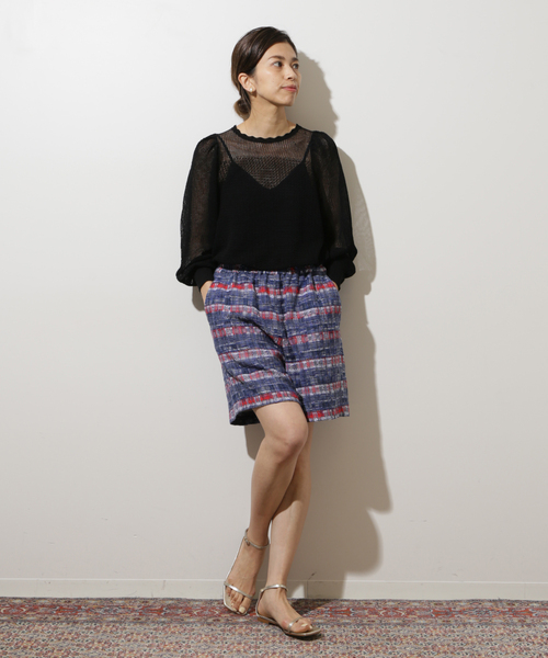 IENA LA BOUCLE EUFORIA * 柄編みプルオーバー セール】IENA LA BOUCLE EUFORIA柄編みプルオーバー(ニット