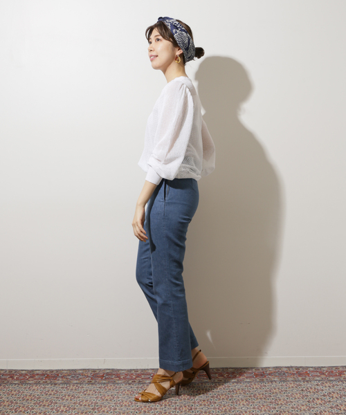 IENA LA BOUCLE（イエナラブークル）の「IENA LA BOUCLE EUFORIA柄編みプルオーバー（ニット/セーター・レディース・ホワイト/ブラック/レッド・FREE）」の8枚目の写真