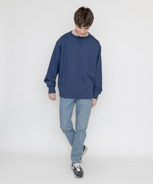 Levi's(リーバイス)の「LEVI'S(R) MADE&CRAFTED(R) クルーネックスウェット DARK DENIM X(スウェット・メンズ・ブルー・L/S/XL/M)」の6枚目の写真