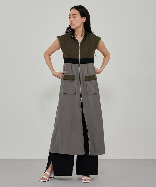 CITY TOKYO（シティトウキョウ）の「スポーツDRESS（ワンピース・レディース・ベージュ/カーキ・1/2）」の9枚目の写真