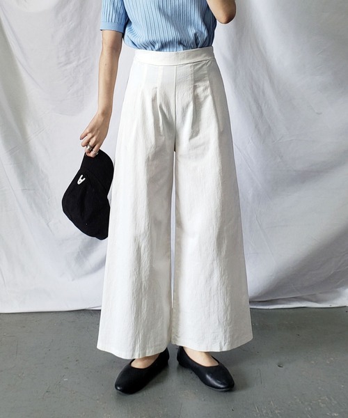 セール 数量限定販売 10色展開 ハイウエストツータックワイドパンツ その他パンツ Me Em Select ミームセレクト のファッション通販 Zozotown