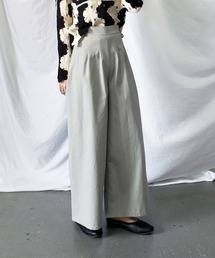 【数量限定販売】【 10色展開 】ハイウエストツータックワイドパンツ