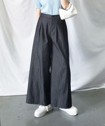 【数量限定販売】【 10色展開 】ハイウエストツータックワイドパンツ