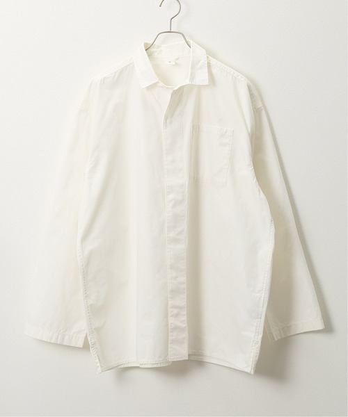 DESCENTE(デサント)の「【DESCENTE ddd / デサントディーディーディー】 CONCEALED BUTTON SHIRT(シャツ/ブラウス・メンズ・ホワイト/スカイブルー・MEDIUM/LARGE)」の2枚目の写真